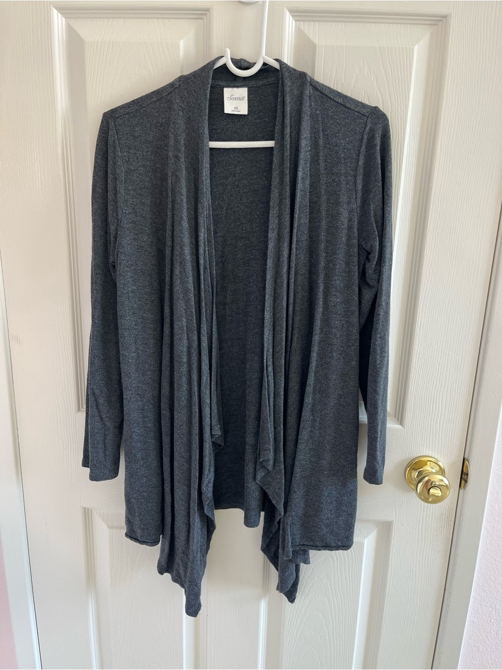 soma dark gray cardigan